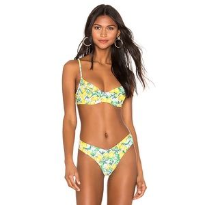 Onia x WeWoreWhat Lemons Bikini XS